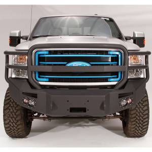 Fab Fours FS11-A2550-1 Winch Front Bumper with Full Guard and Sensor Holes for Ford F250/F350 2011-2016