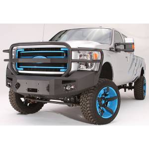 Fab Fours - Fab Fours FS11-A2550-1 Winch Front Bumper with Full Guard and Sensor Holes for Ford F250/F350 2011-2016 - Image 2