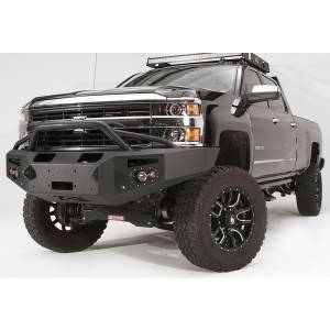 Fab Fours - Fab Fours CH14-C3052-1 Winch Front Bumper with Pre-Runner Guard and Sensor Holes for Chevy Silverado 2500/3500 2015-2019 - Image 2