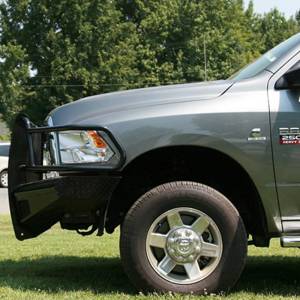 Fab Fours - Fab Fours DR10-S2960-1 Black Steel Front Bumper with Full Grille Guard for Dodge Ram 2500 HD/3500 HD 2010-2018 - Image 3