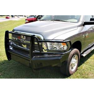 Fab Fours - Fab Fours DR10-S2960-1 Black Steel Front Bumper with Full Grille Guard for Dodge Ram 2500 HD/3500 HD 2010-2018 - Image 4