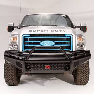 Fab Fours - Fab Fours FS05-S1262-1 Black Steel Front Bumper with Pre-Runner Guard for Ford F250/F350 2005-2007 - Image 3