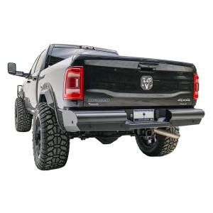 Fab Fours - Fab Fours DR10-U2950-1 Black Steel Elite Smooth Rear Bumper for Dodge Ram 2500/3500 2010-2018 - Image 2