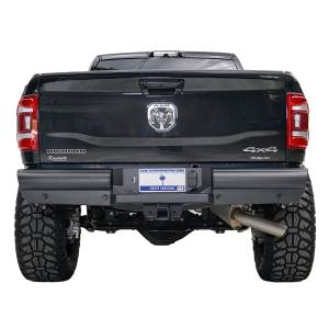 Fab Fours - Fab Fours DR10-U2950-1 Black Steel Elite Smooth Rear Bumper for Dodge Ram 2500/3500 2010-2018 - Image 3