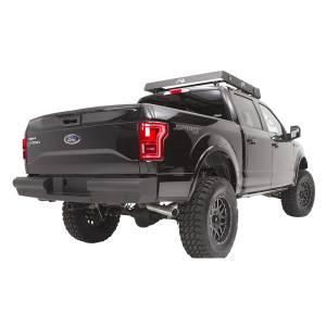 Fab Fours - Fab Fours FF09-U1750-1 Black Steel Elite Smooth Rear Bumper for Ford F150 2009-2014 - Image 2