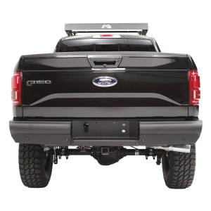 Fab Fours - Fab Fours FF09-U1750-1 Black Steel Elite Smooth Rear Bumper for Ford F150 2009-2014 - Image 3