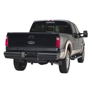 Fab Fours - Fab Fours FS08-U1350-1 Black Steel Elite Smooth Rear Bumper for Ford F250/F350 1999-2016 - Image 2