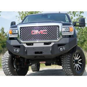 Fab Fours - Fab Fours GM14-C3151-1 Winch Front Bumper with Sensor Holes for GMC Sierra 2500/3500 2015-2019 - Image 4