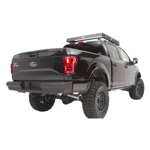 Fab Fours - Fab Fours FF15-U3250-1 Black Steel Elite Smooth Rear Bumper for Ford F150 2015-2019 - Image 2