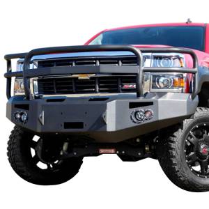 Fab Fours - Fab Fours DR13-H2950-1 Winch Front Bumper with Full Guard for Dodge Ram 1500 2013-2018 - Image 3