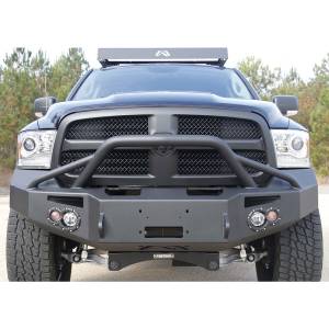 Fab Fours - Fab Fours DR13-H2952-1 Winch Front Bumper with Pre-Runner Guard for Dodge Ram 1500 2013-2018 - Image 2