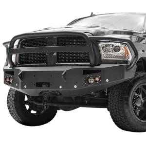 Fab Fours - Fab Fours DR16-C4050-1 Winch Front Bumper with Full Guard and Sensor Holes for Dodge Ram 2500/3500/4500/5500 2016-2018 - Image 3