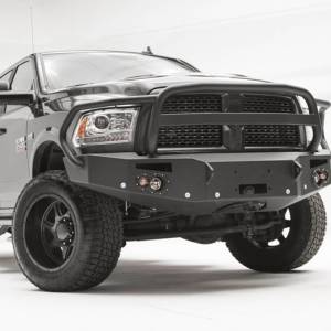 Fab Fours - Fab Fours DR16-C4050-1 Winch Front Bumper with Full Guard and Sensor Holes for Dodge Ram 2500/3500/4500/5500 2016-2018 - Image 4