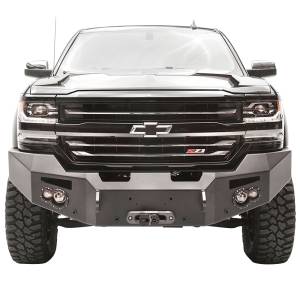 Fab Fours CS16-F3851-1 Winch Front Bumper with Sensor Holes for Chevy Silverado 1500 2016-2018