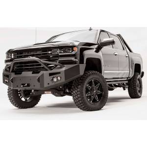 Fab Fours - Fab Fours CS16-F3852-1 Winch Front Bumper with Pre-Runner Guard and Sensor Holes for Chevy Silverado 1500 2016-2018 - Image 2
