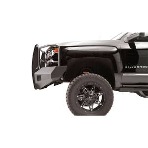Fab Fours - Fab Fours CS16-R3860-1 Black Steel Elite Smooth Front Bumper with Full Guard for Chevy Silverado 1500 2016-2018 - Image 3