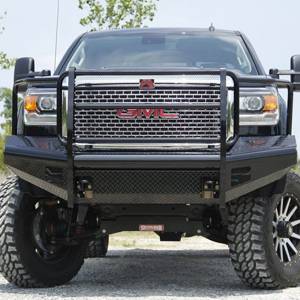 Fab Fours - Fab Fours FS17-S4162-1 Black Steel Front Bumper with Pre-Runner Guard for Ford F250/F350/F450/F550 2017-2021 - Image 3