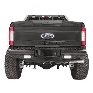 Fab Fours FS17-T4150-1 Black Steel Rear Bumper for Ford F250/F350 2017-2021