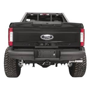 Fab Fours FS17-U4150-1 Black Steel Elite Smooth Rear Bumper for Ford F250/F350 2017-2021