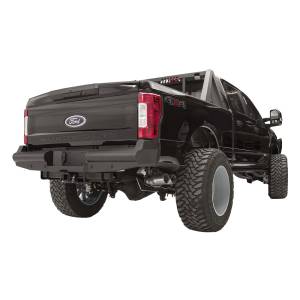 Fab Fours - Fab Fours FS17-U4150-1 Black Steel Elite Smooth Rear Bumper for Ford F250/F350 2017-2021 - Image 2