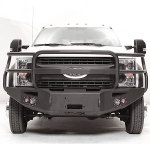 Fab Fours FS17-A4250-1 Winch Front Bumper with Full Guard and Sensor Holes for Ford F450/F550 2017-2019