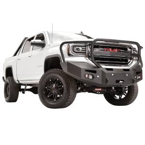 Fab Fours - Fab Fours GS14-F3150-1 Winch Front Bumper with Full Guard and Sensor Holes for GMC Sierra 1500 2014-2015 - Image 3