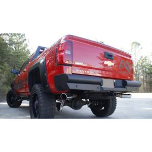 Fab Fours - Fab Fours CS14-U3150-1 Black Steel Elite Smooth Rear Bumper with Sensor Holes for Chevy Silverado 1500 2014-2018 - Image 3