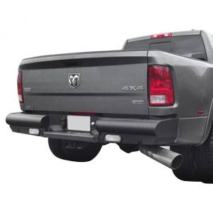 Fab Fours - Fab Fours DR10-U2950-1 Black Steel Elite Smooth Rear Bumper for Dodge Ram 1500 2010-2018 - Image 2