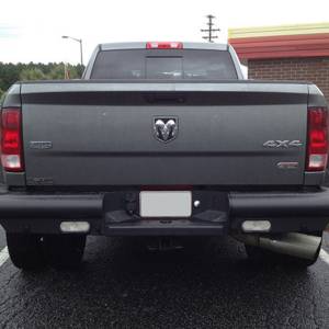 Fab Fours - Fab Fours DR10-U2950-1 Black Steel Elite Smooth Rear Bumper for Dodge Ram 1500 2010-2018 - Image 3