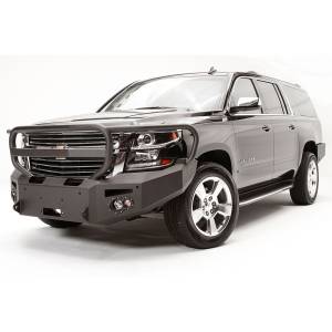 Fab Fours - Fab Fours CS15-F3550-1 Winch Front Bumper with Full Guard and Sensor Holes for Chevy Suburban 2015-2019 - Image 2
