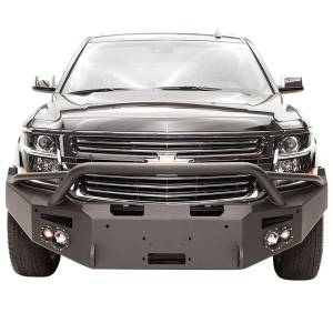 Fab Fours CS15-F3552-1 Winch Front Bumper with Pre-Runner Guard and Sensor Holes for Chevy Suburban 2015-2019