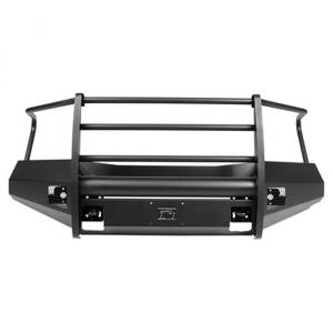 Fab Fours NT16-R3760-1 Black Steel Elite Smooth Front Bumper with Full Guard for Nissan Titan XD Only 2016-2019