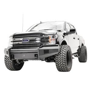 Fab Fours - Fab Fours FF18-R4561-1 Black Steel Elite Smooth Front Bumper for Ford F150 2018-2020 - Image 2