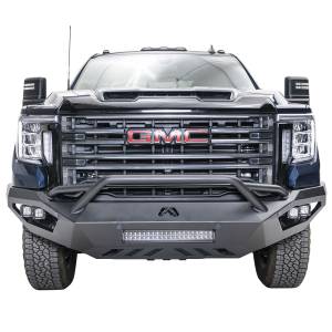 Fab Fours GM11-V2852-1 Vengeance Front Bumper with Pre-Runner Guard and Sensor Holes for GMC Sierra 2500/3500 2011-2014