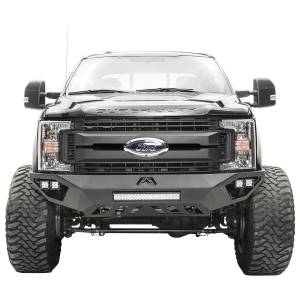Fab Fours - Fab Fours FS17-V4251-1 Vengeance Front Bumper with Sensor Holes for Ford F450/F550 2017-2019 - Image 2