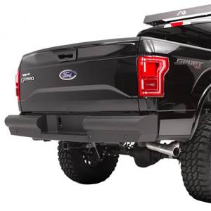 Fab Fours - Fab Fours NT16-U3750-1 Black Steel Elite Smooth Rear Bumper for Nissan Titan XD Only 2016-2019 - Image 2