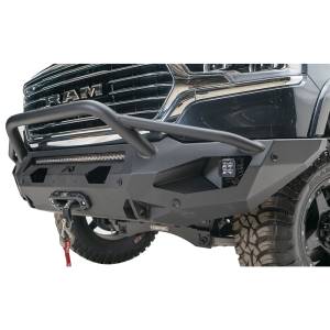 Fab Fours - Fab Fours DR19-X4252-1 Matrix Front Bumper with Pre-Runner Guard and Sensor Holes for Dodge Ram 1500 2019-2020 - Image 2