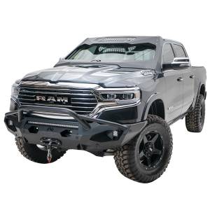Fab Fours - Fab Fours DR19-X4252-1 Matrix Front Bumper with Pre-Runner Guard and Sensor Holes for Dodge Ram 1500 2019-2020 - Image 4