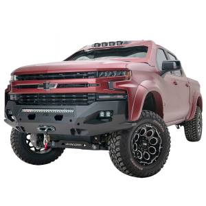 Fab Fours - Fab Fours CS19-X4051-1 Matrix Front Bumper with Sensor Holes for Chevy Silverado 1500 2019-2020 - Image 2