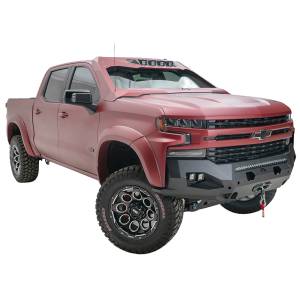 Fab Fours - Fab Fours CS19-X4051-1 Matrix Front Bumper with Sensor Holes for Chevy Silverado 1500 2019-2020 - Image 3