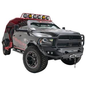 Fab Fours - Fab Fours DR10-X2950-1 Matrix Front Bumper with Full Guard and Sensor Holes for Dodge Ram 2500/3500/4500/5500 2010-2018 - Image 3