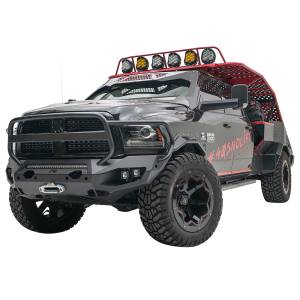 Fab Fours - Fab Fours DR19-X4450-1 Matrix Front Bumper with Full Guard and Sensor Holes for Dodge Ram 2500/3500 2019-2021 - Image 3