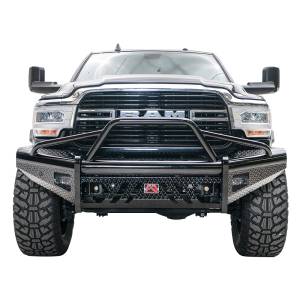 Fab Fours DR19-S4462-1 Black Steel Front Bumper with Pre-Runner Guard for Dodge Ram 2500/3500 2019