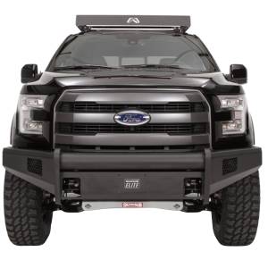Fab Fours - Fab Fours FF09-R1961-1 Black Steel Elite Smooth Front Bumper for Ford F150 2009-2014 - Image 2