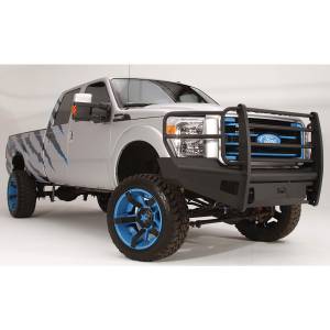Fab Fours FS11-Q2560-1 Black Steel Elite Smooth Front Bumper with Full Guard for Ford F250/F350/F450/F550 2011-2016
