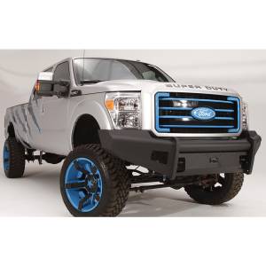 Fab Fours - Fab Fours FS11-Q2561-1 Black Steel Elite Smooth Front Bumper for Ford F250/F350/F450/F550 2011-2016 - Image 2