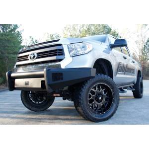 Fab Fours - Fab Fours TT07-R1861-1 Black Steel Elite Smooth Front Bumper for Toyota Tundra 2007-2013 - Image 4