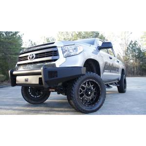 Fab Fours - Fab Fours TT14-R2861-1 Black Steel Elite Smooth Front Bumper for Toyota Tundra 2014-2019 - Image 2