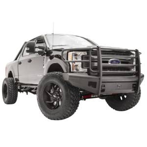 Fab Fours - Fab Fours FS17-Q4160-1 Black Steel Elite Smooth Front Bumper with Full Guard for Ford F250/F350/F450/F550 2017-2021 - Image 2