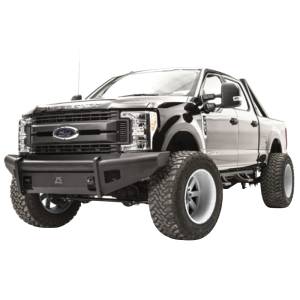 Fab Fours - Fab Fours FS17-Q4161-1 Black Steel Elite Smooth Front Bumper for Ford F250/F350/F450/F550 2017-2021 - Image 2